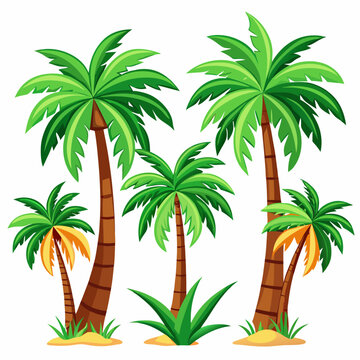 Palm Trees Clip Art-Bilder: Stock-Fotos &amp; -Videos. | Adobe Stock
