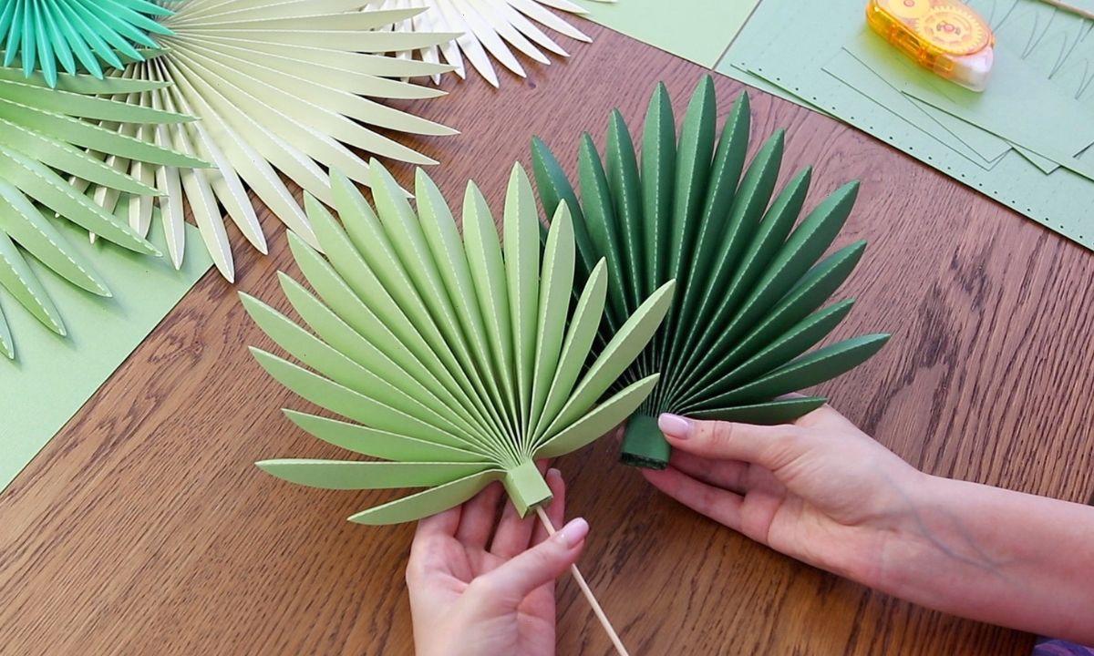 palm tree leaves template