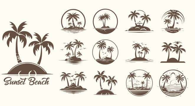 palm tree logos