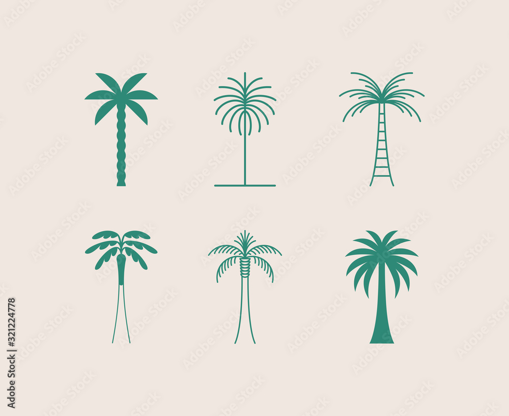 palm tree logos