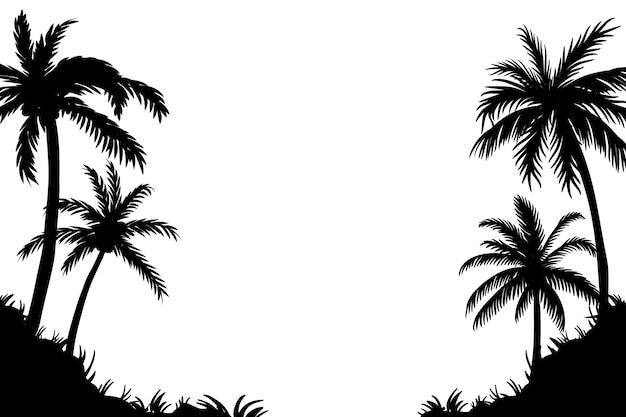 Palm Tree Silhouette Images - Free Download on clipart library
