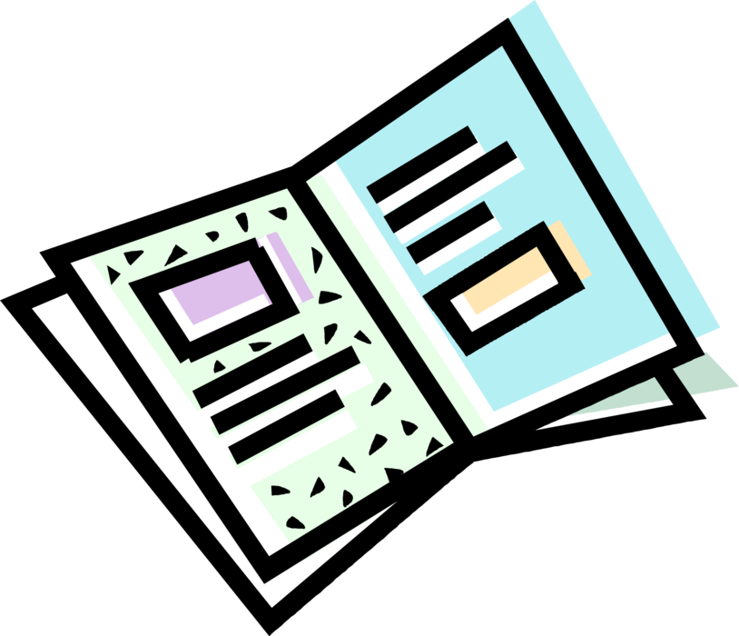 Printed Promotional Brochure - Vector Image