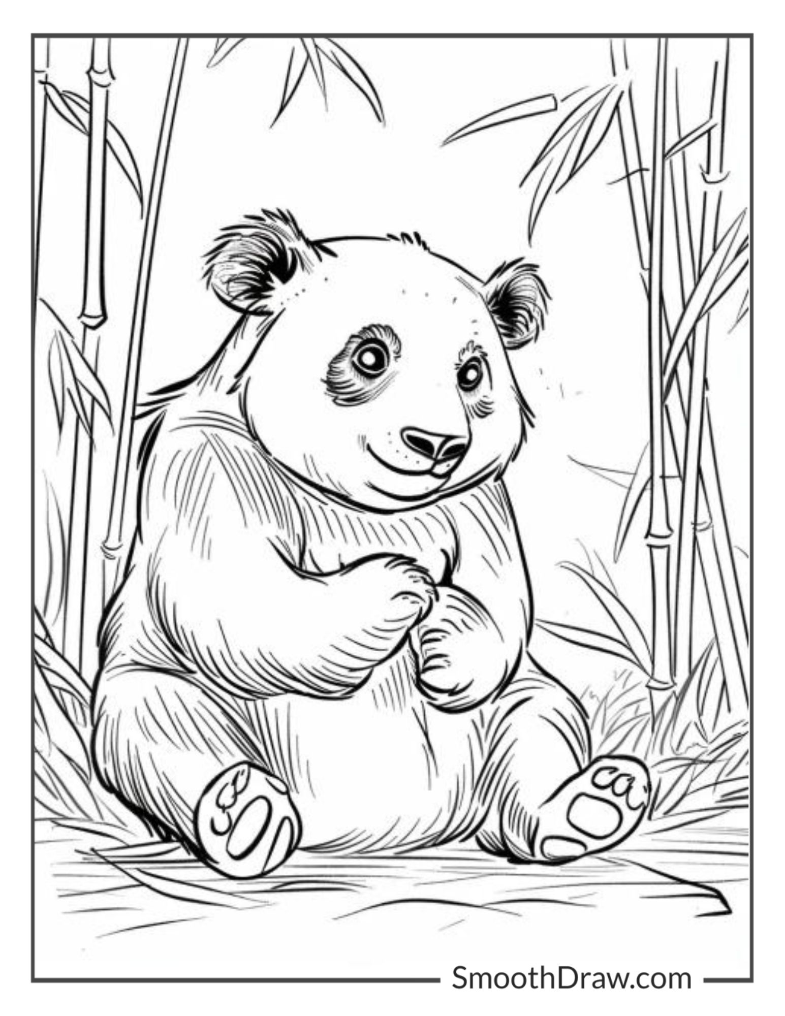 Free Panda Coloring Page, Download Free Panda Coloring Page png images