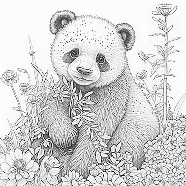 Free Panda Coloring Pages For - Panda Coloring Pages For Adults 0