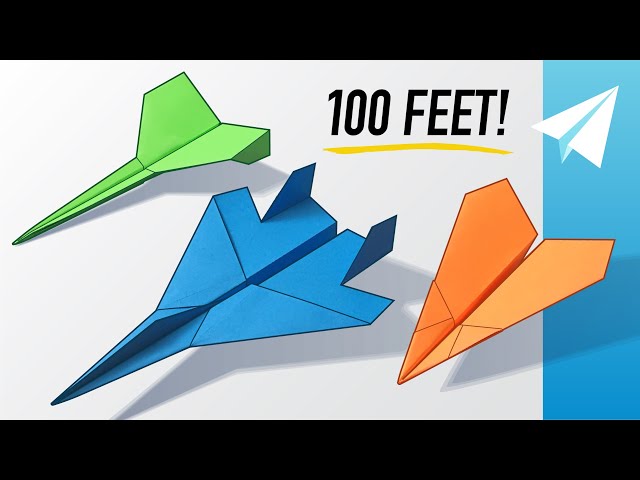 How to Make 3 EASY Paper Airplanes that Fly Far — Best Planes in ...