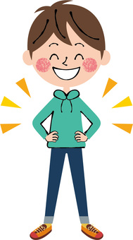 Free Vectors | Boys Parker Full Smile Smile