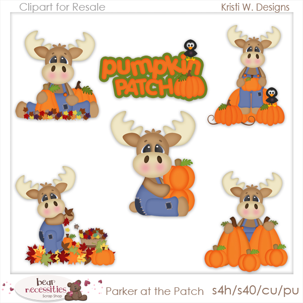 Parker at the Patch Clipart
