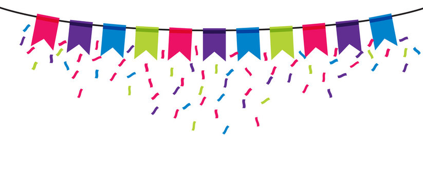 Party banner icon on transparent background Stock-Vektorgrafik ...
