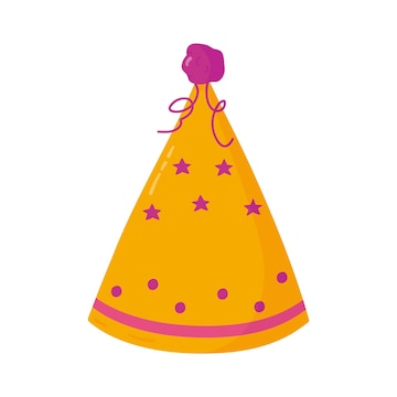 Premium Vector | Party hat in cartoon style Vector birthday cap ...