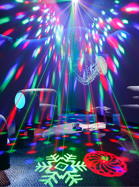 Disco Ball, Party Lights DJ Disco Light + Disco Ball Sound-Activated Disco  Ball Children with Remote Control for Dancing KTV Bar Club Vocal Concert ...