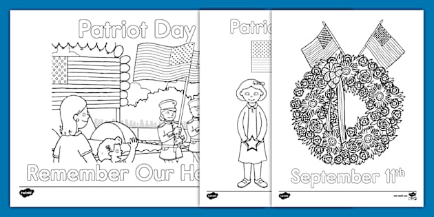 patriot day coloring pages
