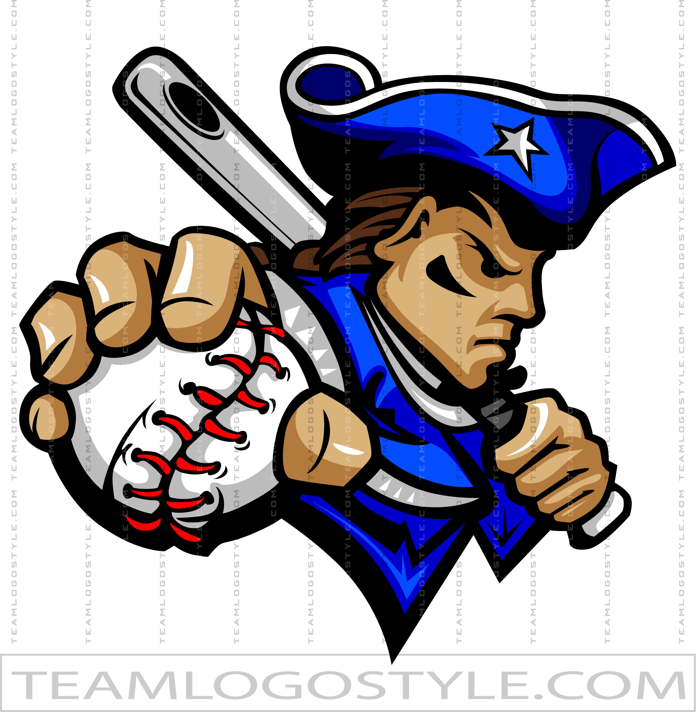 patriotic baseball cliparts