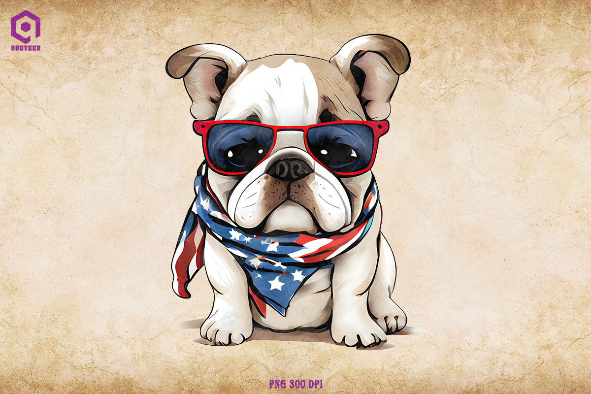 patriotic dog cliparts