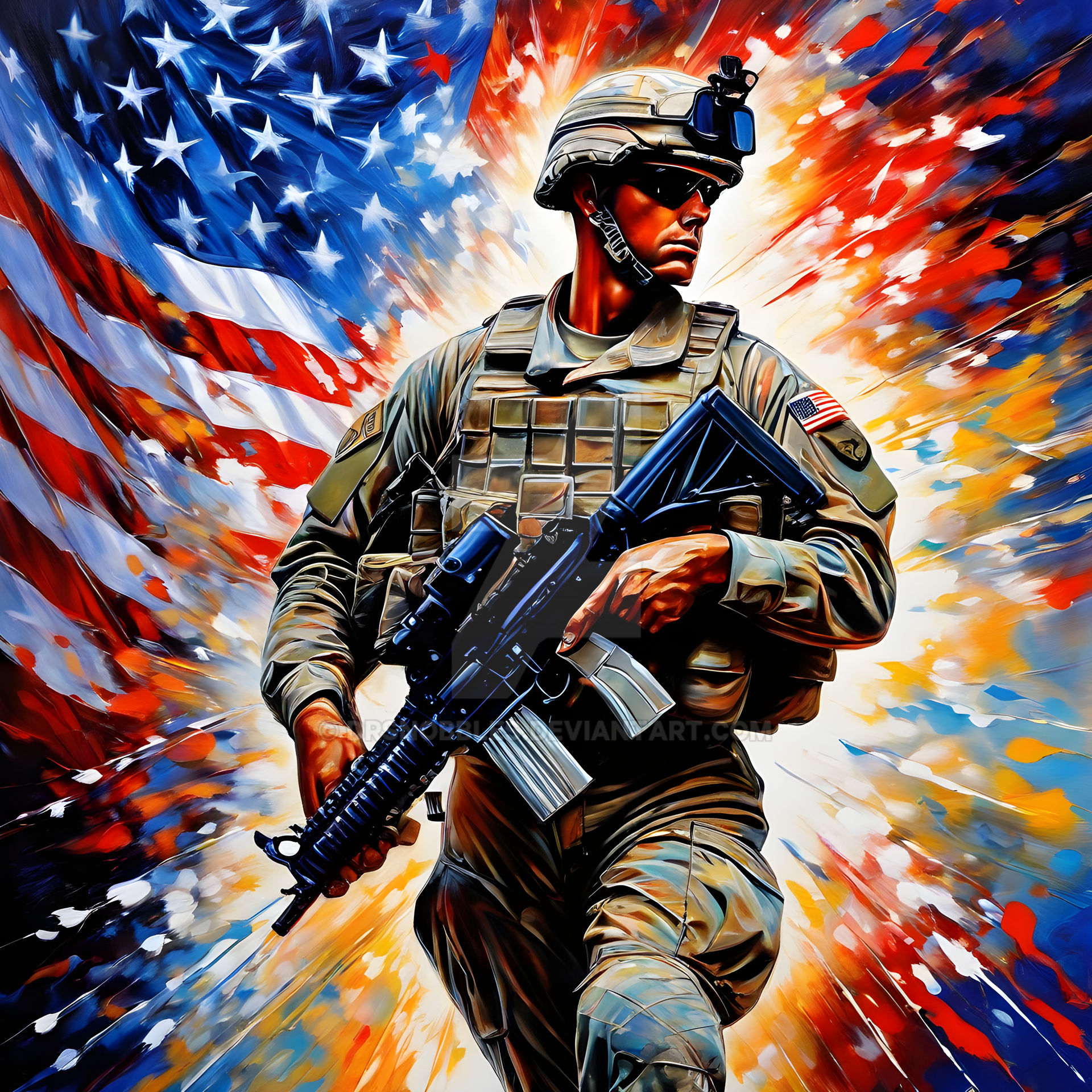 patriotic soldier cliparts