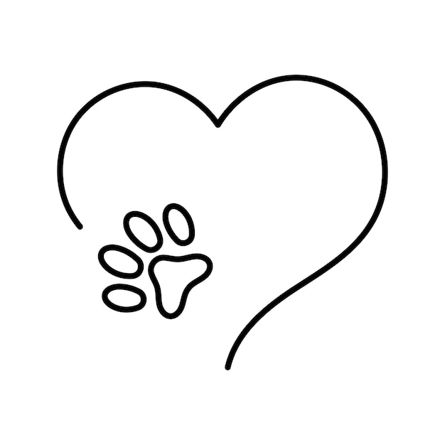 paw print silhouette