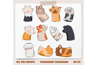 paws cliparts cartoon