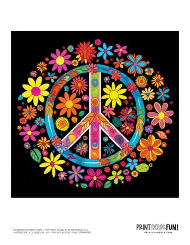 Get inspired with 10+ peace sign drawings and clipart, plus craft ...