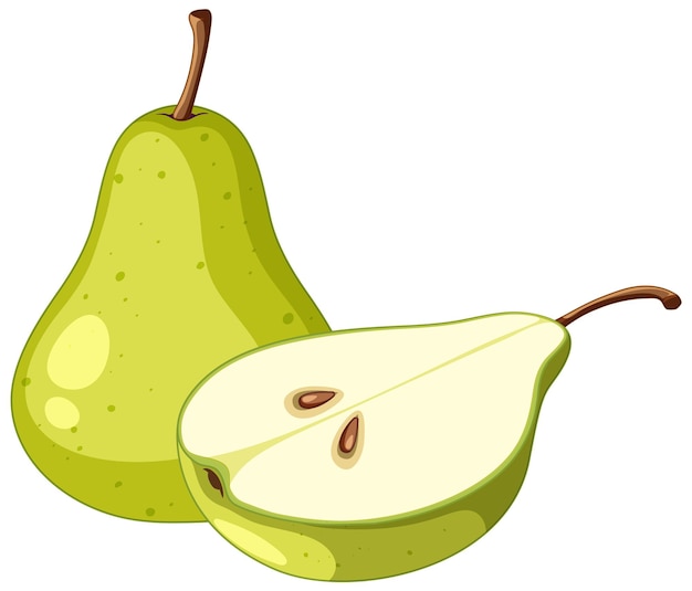 pear cartoon cliparts