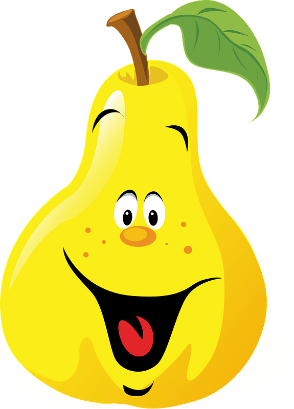 pear cartoon cliparts