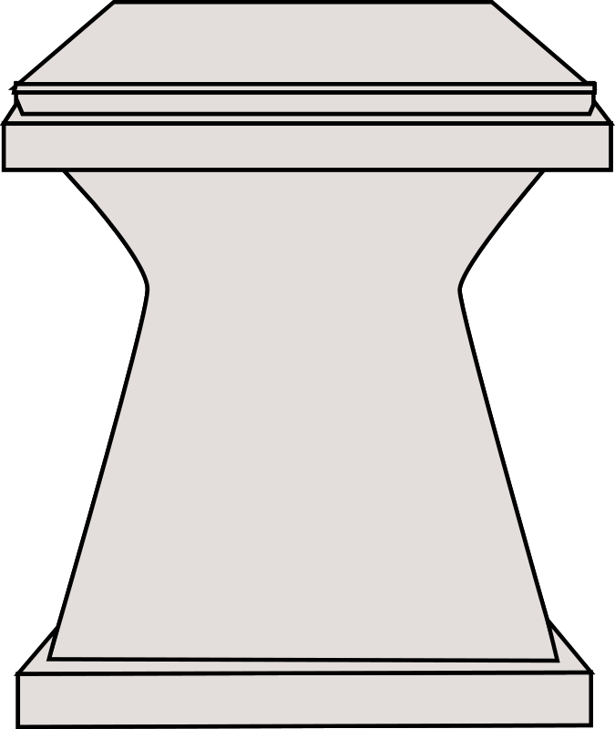 pedestal clipart
