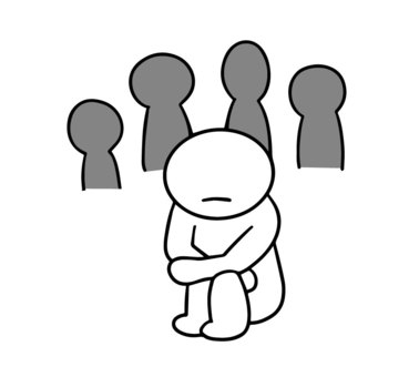 Free Vectors | Peer Pressure Stick Figure