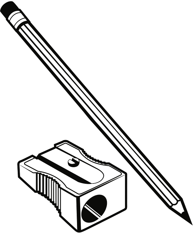 pencil cliparts white