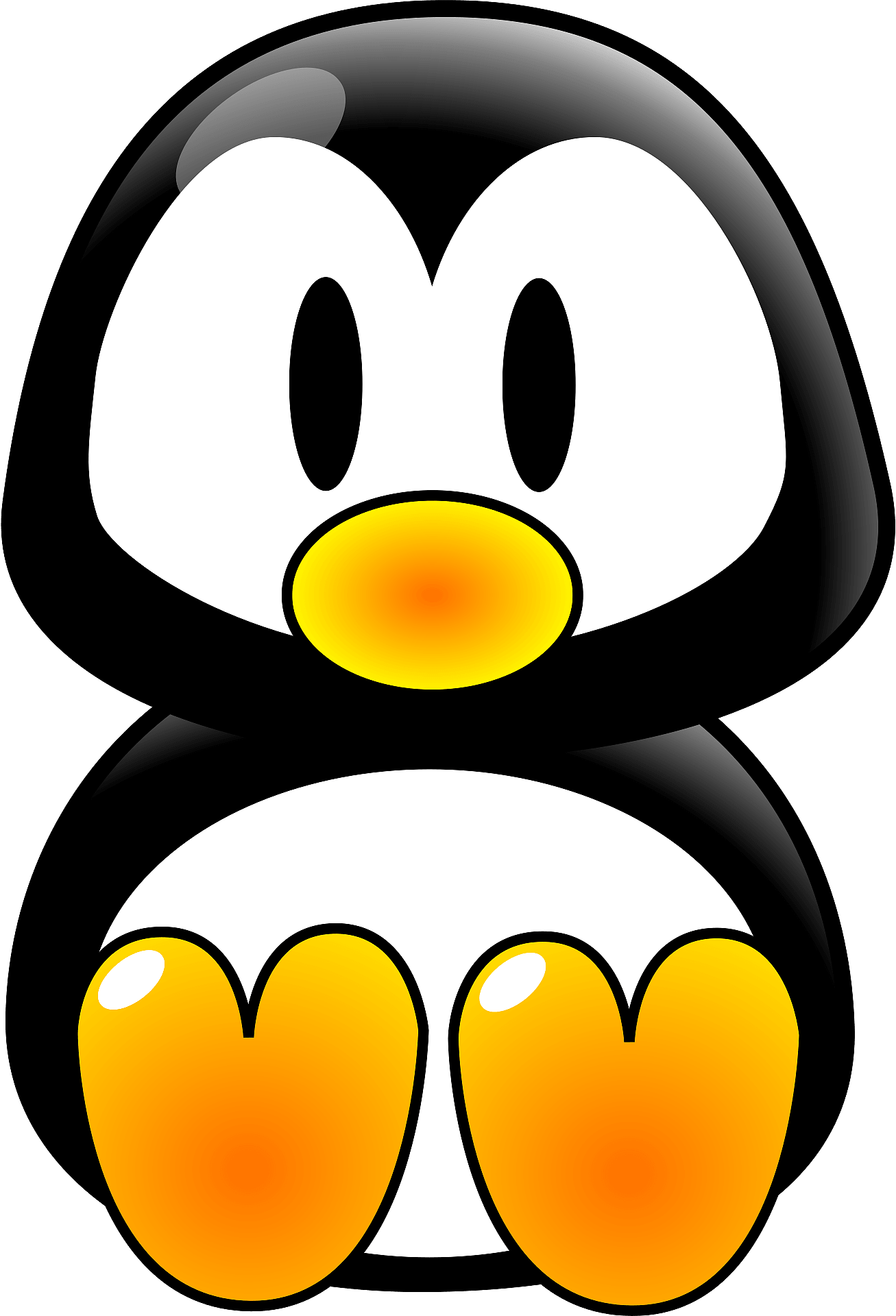 penguin clipart easy