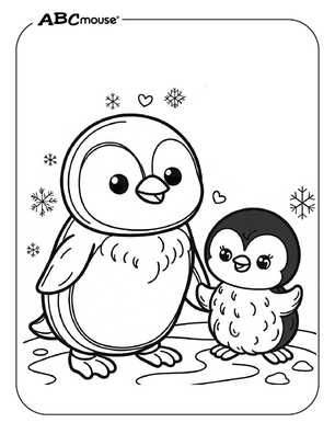 penguin printable coloring pages