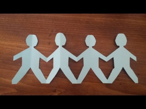 How to Make a Paper Family | Chain of People | Doll chain