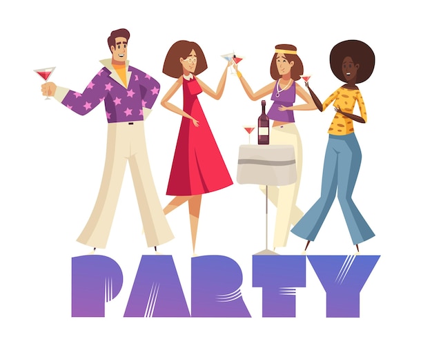 people partying clipart