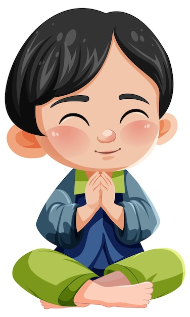 Children Praying Clipart Vectors &amp; Illustrations for Free Download ...