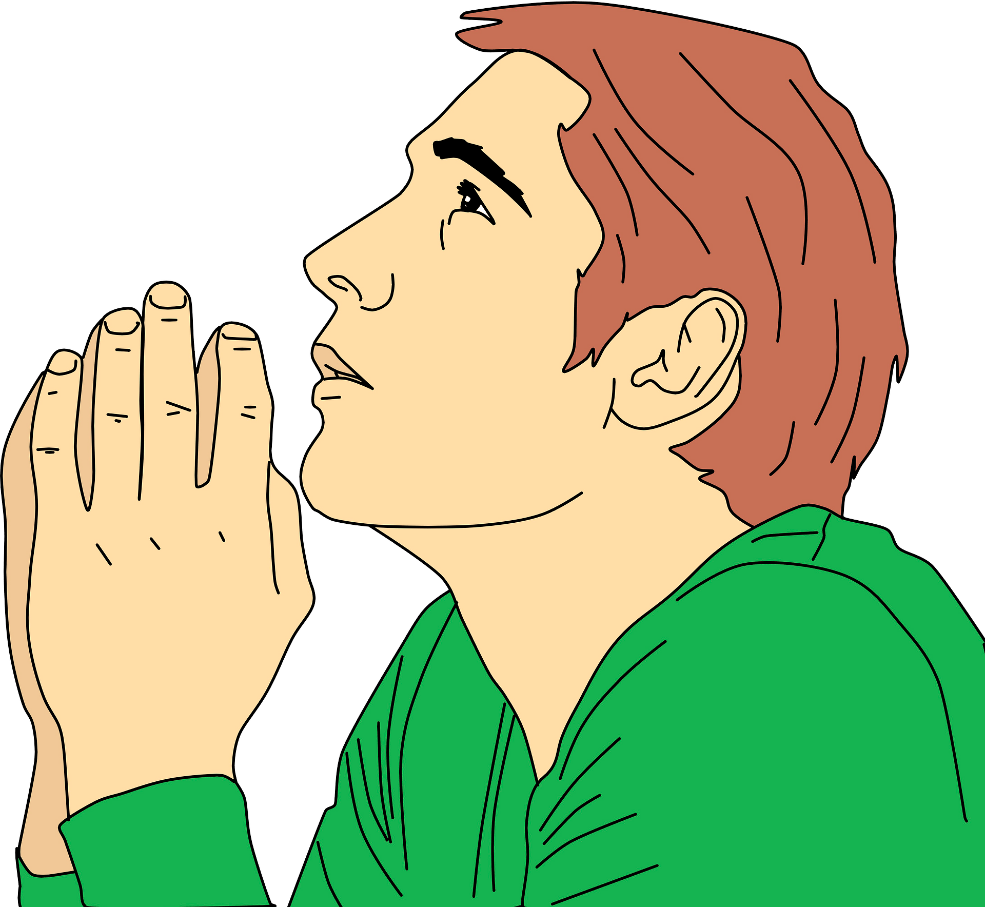 people praying clipart