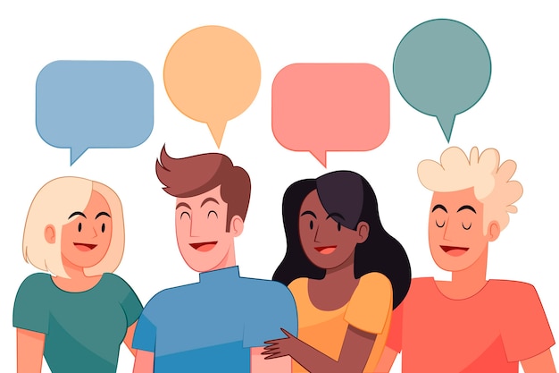 people talking clipart