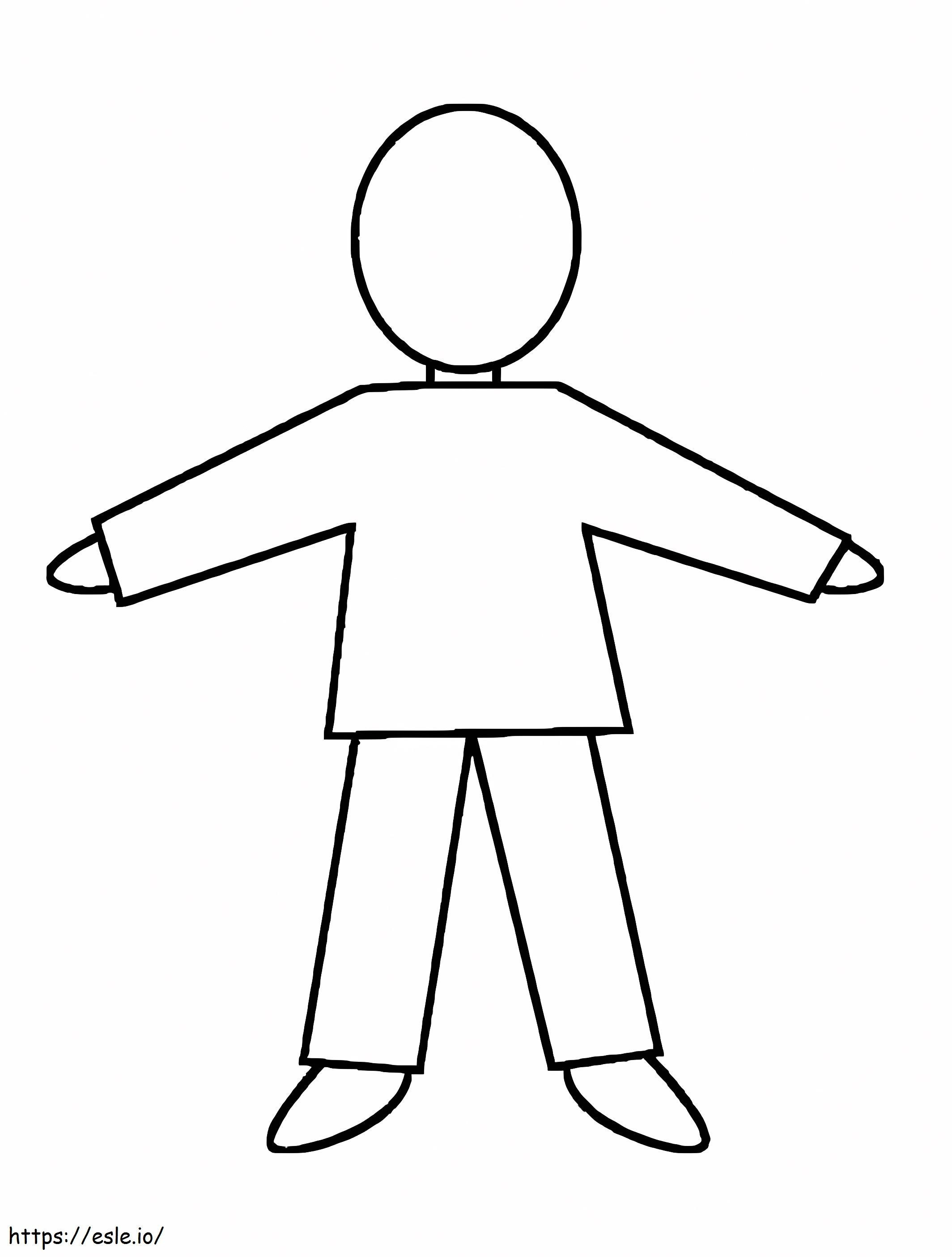 person coloring page