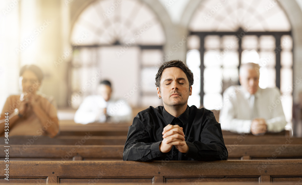 person praying