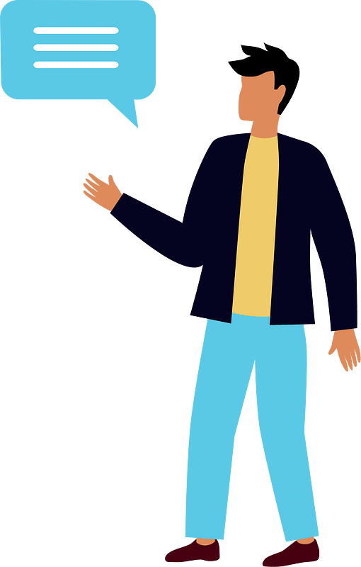 person speaking cliparts