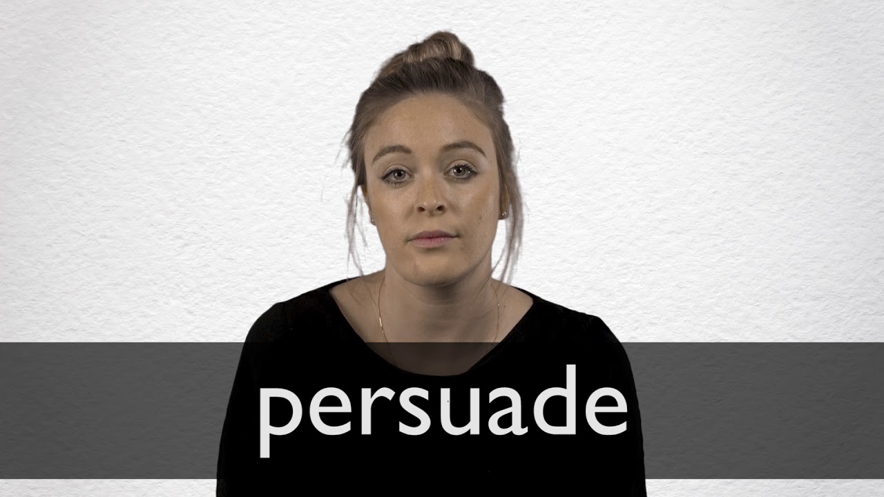 PERSUADE Definition und Bedeutung | Collins Englisch Wörterbuch