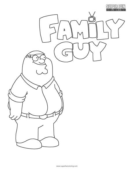 peter griffin coloring pages