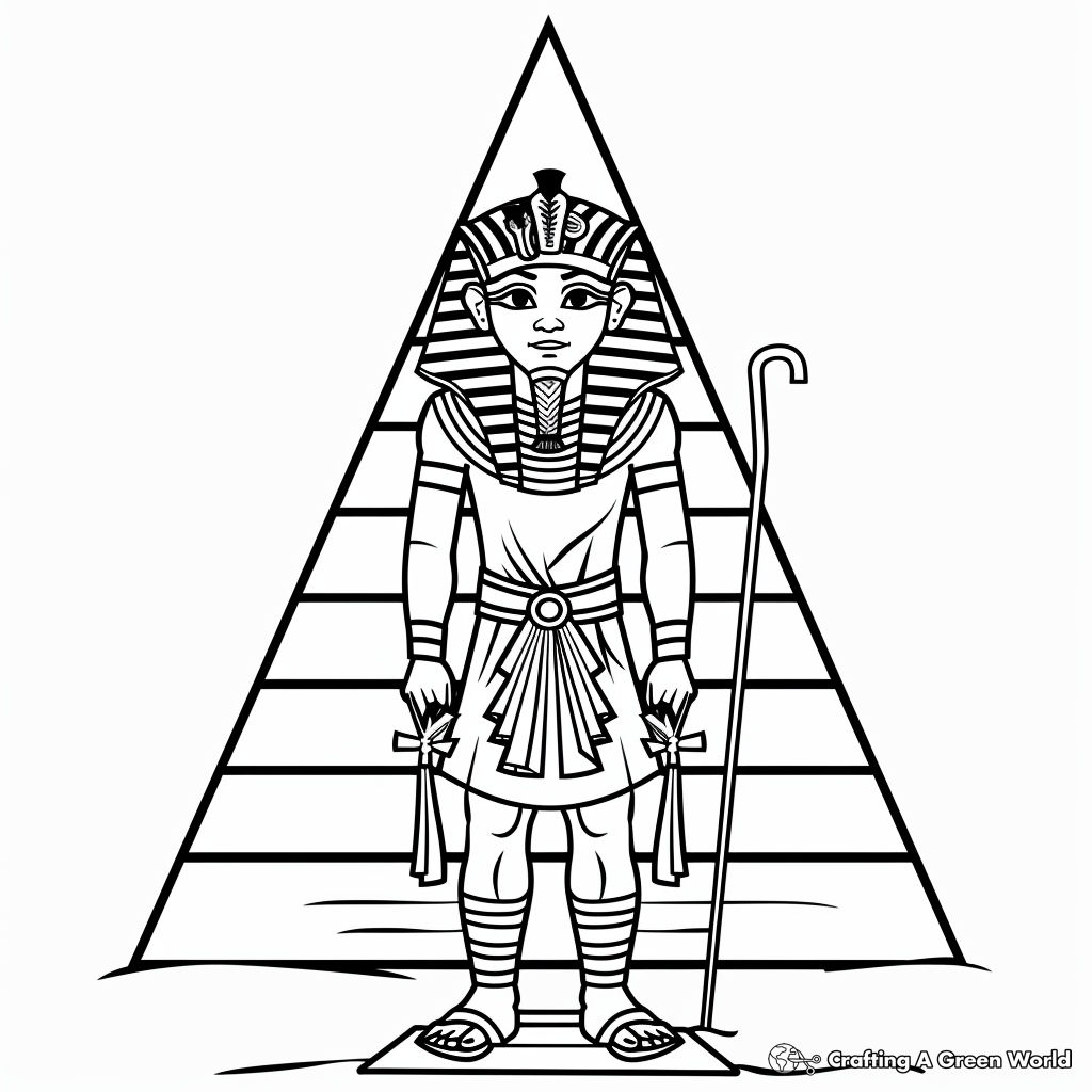 Pharaoh Coloring Pages - Free &amp; Printable!
