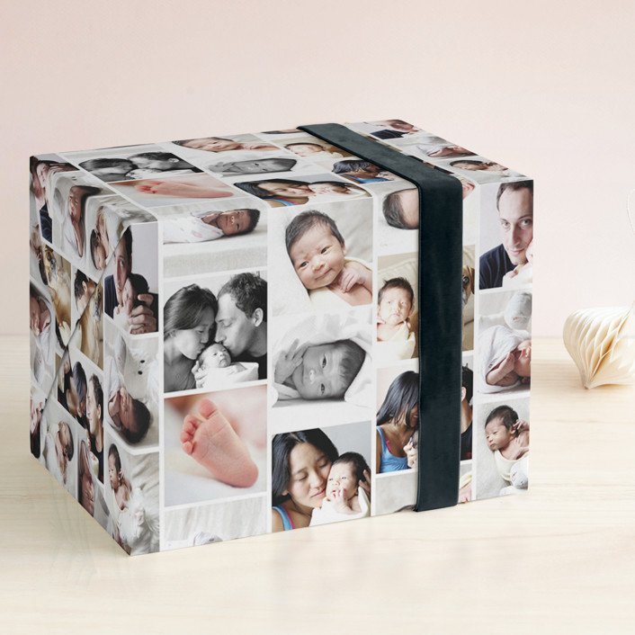 Photo Collage Personalized Wrapping Paper Sheets by leslie hamer ...