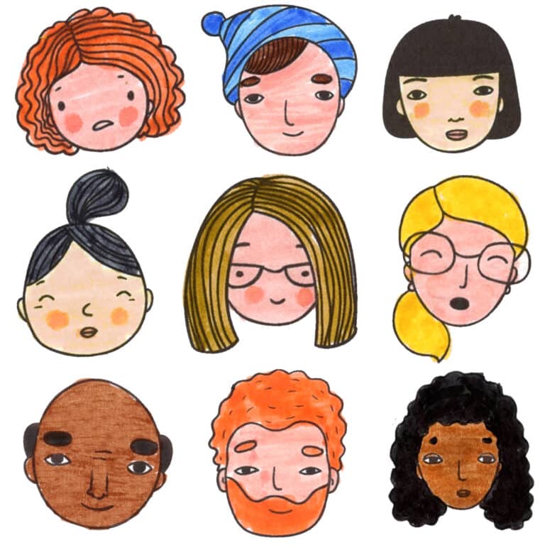 photos of cartoon people