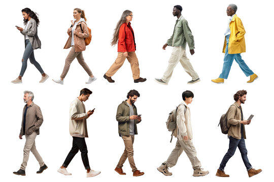 photos of people walking