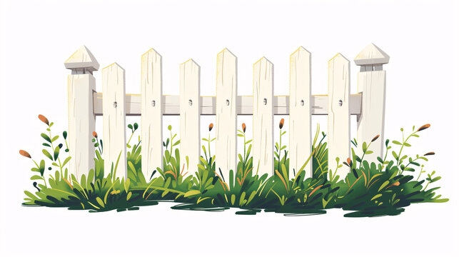 picket fence clipart