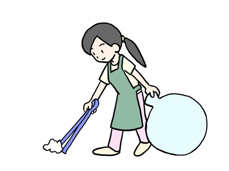 picking up trash clipart