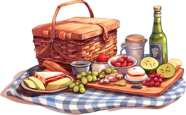 picnic potluck cliparts
