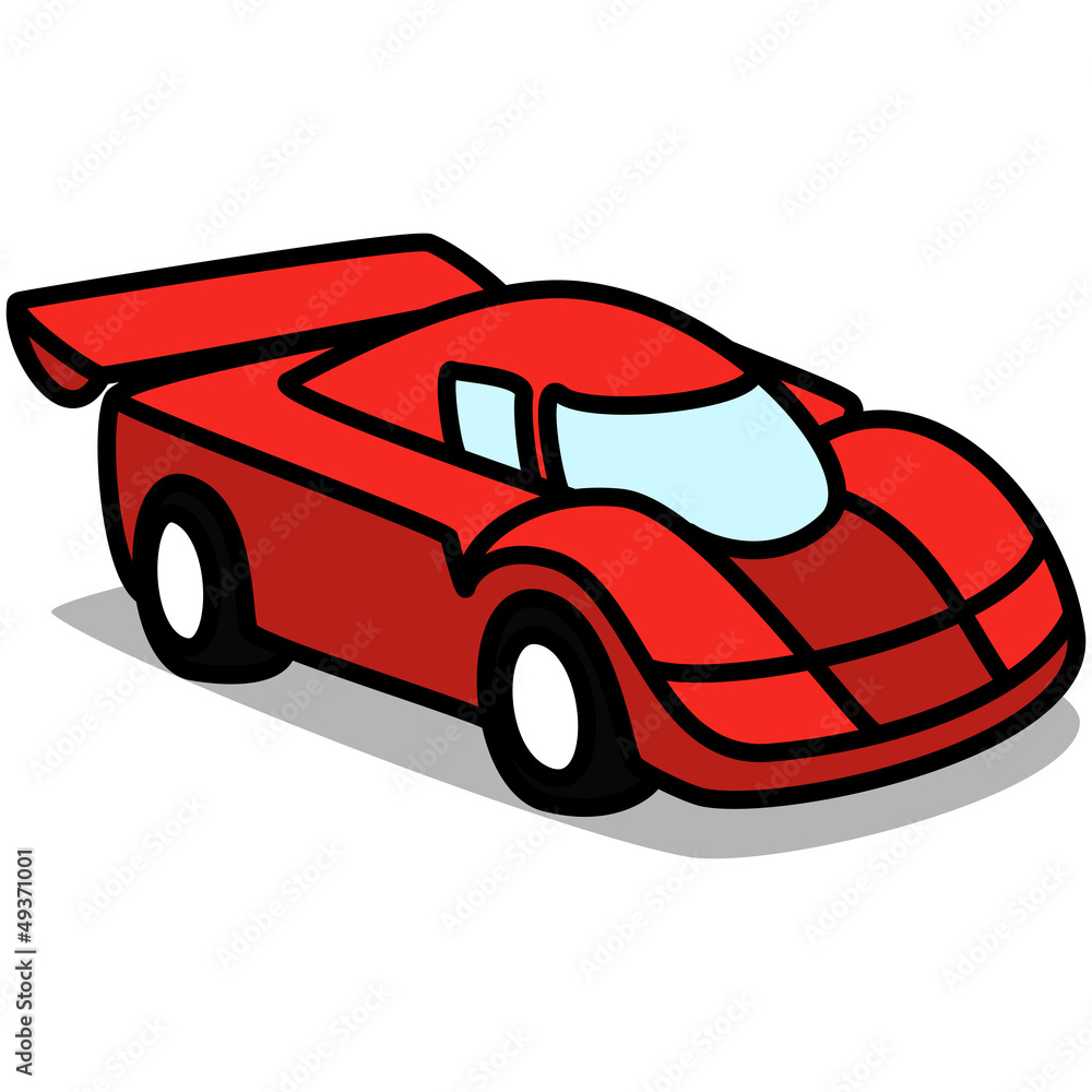 pics of cartoon  racing cars