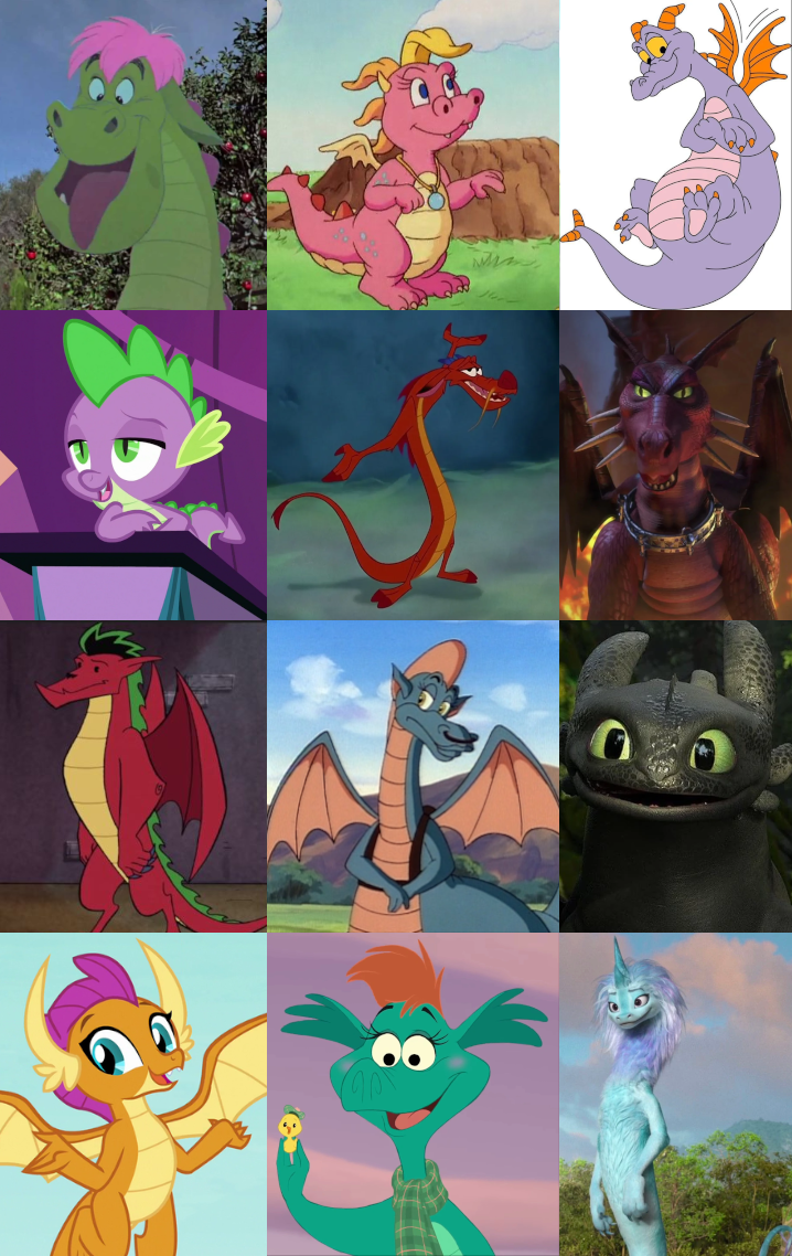 pics of cartoon dragons