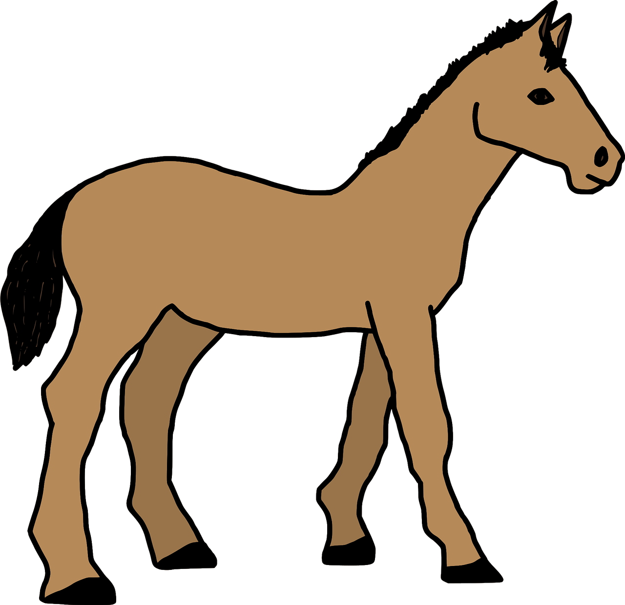pics of cartoon horses