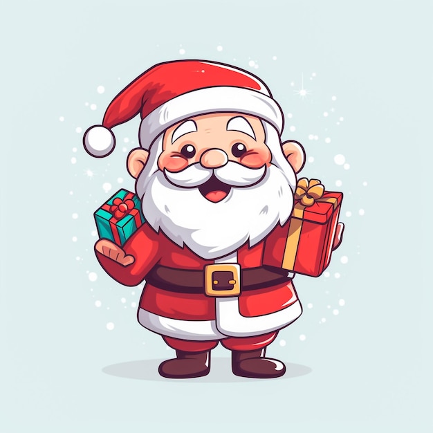 pics of cartoon santa