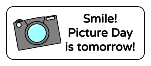 picture day tomorrow clipart